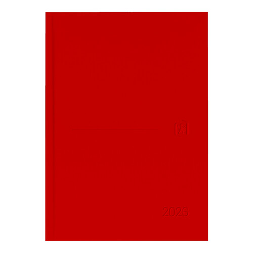 AGENDA A�O 2026 A5 DP ROJO MINIMAL T. EXTRADURA