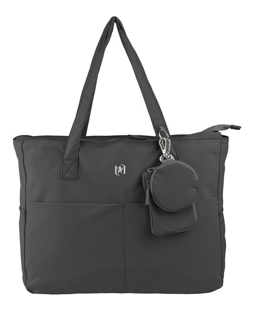 BOLSO TOTE BAG NEGRO UNIVERSITY 1 COMPARTIMENTO 9 BOLSILLOS