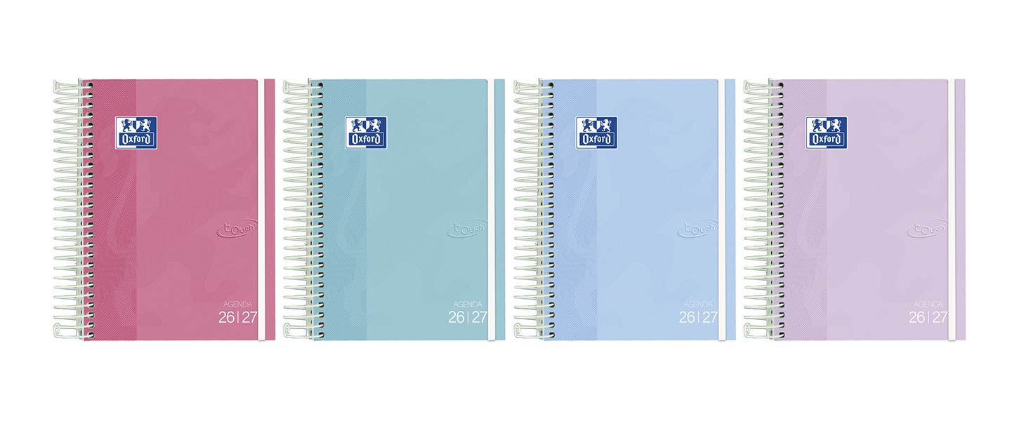 AGENDA ESCOLAR A6 DP 26-27 TOUCH PASTEL TAPA EXTRADURA
