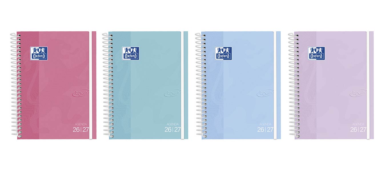 AGENDA ESCOLAR A5 SV 26-27 TOUCH PASTEL TAPA EXTRADURA