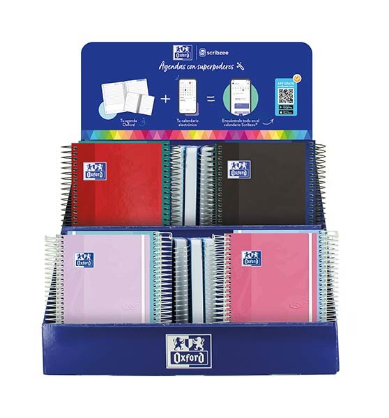 AGENDAS ESCOLARES 26-27 BASICO SURTIDO 36U EXPOSITOR