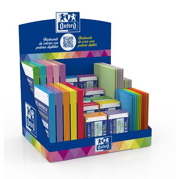 EXPOSITOR 60U FLASHCARDS SURTIDOS DE A5 Y A7 + SOBRES