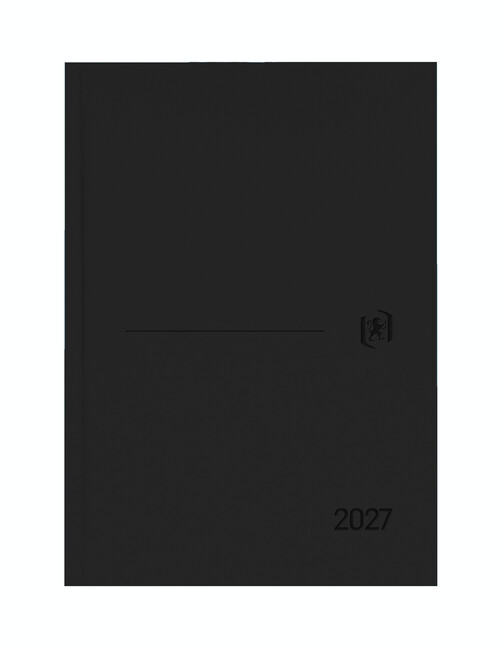 AGENDA A�O 2027 A5 DP NEGRO MINIMAL T.EXTRADURA MATE