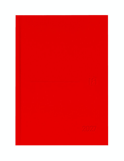 AGENDA A�O 2027 A5 DP ROJO MINIMAL T.EXTRADURA MATE