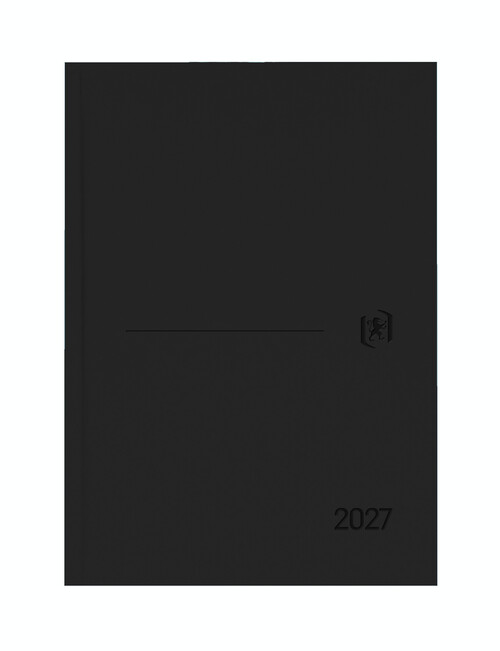 AGENDA A�O 2027 A5 SVV NEGRO MINIMAL T. EXTRADURA MATE