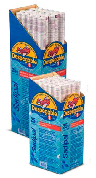FORRO ADHESIVO DESPEGABLE 0,33 X 1,50 ROLLO 50 MICRAS