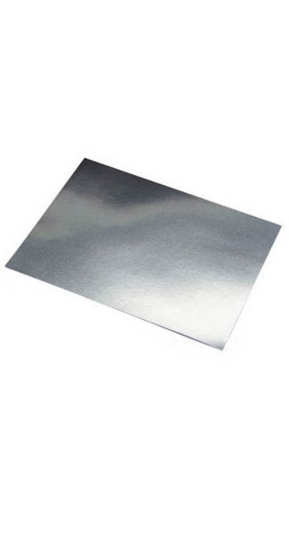 CARTULINA 50X65 PLATA METALIZADO 225 GR - PACK 10