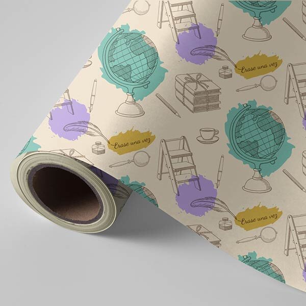 BOBINA 62 CM TODO AO LIBRERIA VINTAGE