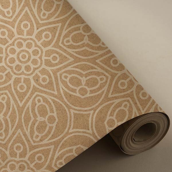 BOBINA 62 CM TODO AO MANDALA BLANCO KRAFT 100% RECICLADO