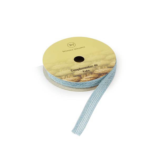 CINTA DE YUTE 10MMX3M COLOR AZUL - PACK 3