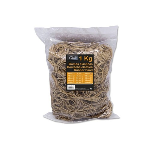 GOMAS ELASTICAS N. 15 1KG BOLSA INGRAF OFFICE CLUB