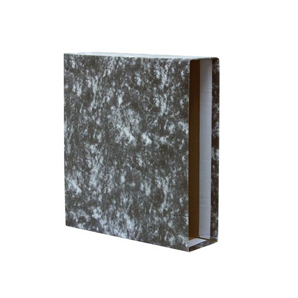 FUNDA ARCHIVADOR AZ FOLIO NEGRO JASPEADO