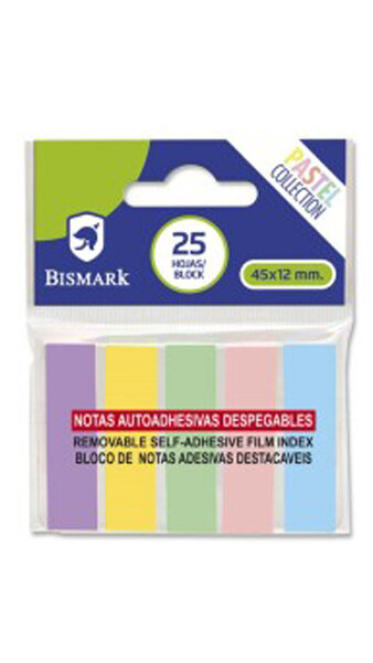 BANDERITAS ADHESIVAS COLORES PASTEL - CAJA 24U