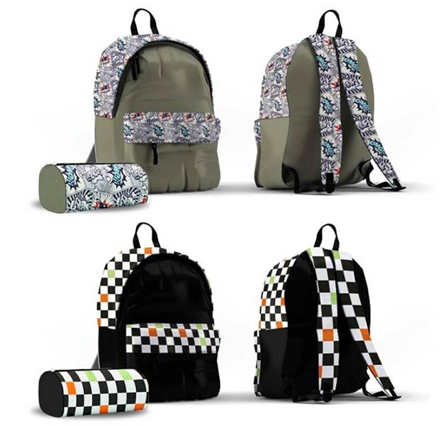 MOCHILA GRAFFITI CON PORTATODO