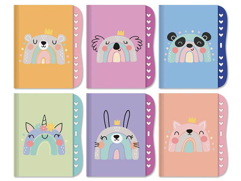 DIARIO CON CANDADO DE CODIGO SECRETO 12,2X15CM 64H GIFT