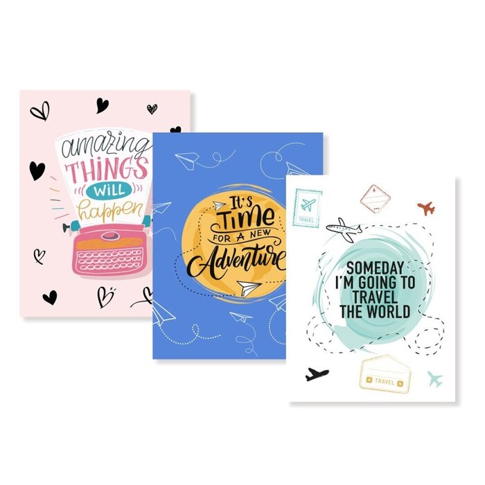 ALBUM FOTOS 4A VIAJES Y RECUERDOS 25H ADHESIVAS 24X32CM