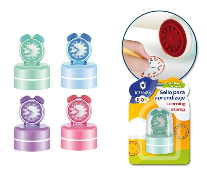 SELLO RELOJ APRENDIZAJE HORAS EN BLISTER