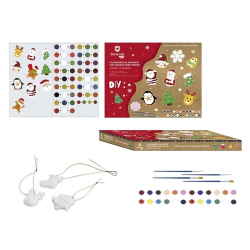 CALENDARIO ADVIENTO CON FIGURAS CERAMICA PARA PINTAR