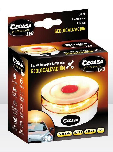 LUZ EMERGENCIA TRAFICO V16 CEGASA CON GEOLOCALIZACION 2025