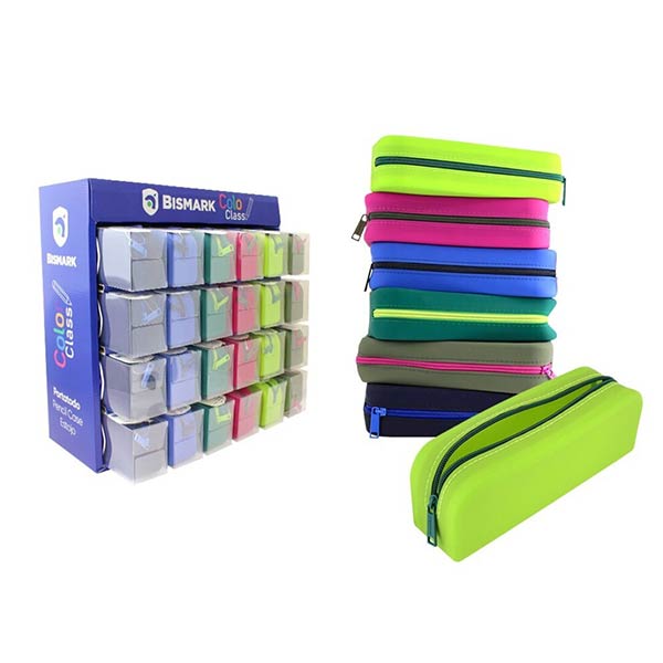 EXPOSITOR 24 PORTATODOS SILICONA SURTIDOS-COLORCLASS