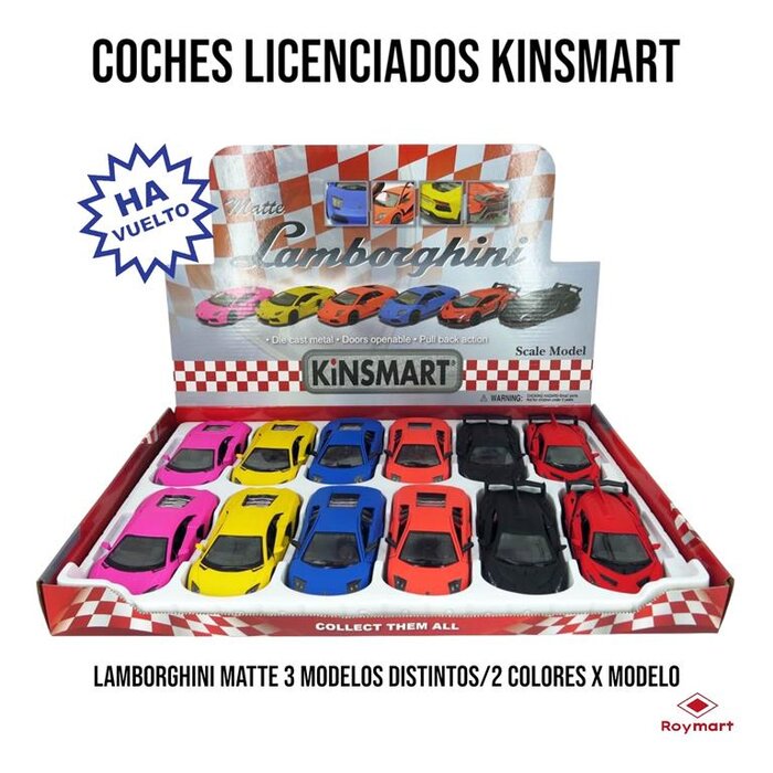 COCHE METAL LAMBORGHINI MATE 3 MODELOS SURTIDOS - EXP. 12