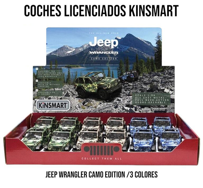JEEP MILITAR METAL 3 COLORES SURTIDOS - EXP. 12U