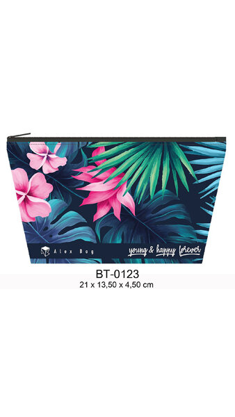 NECESER PORTATODO TROPICAL 21X13,50X4,50CM