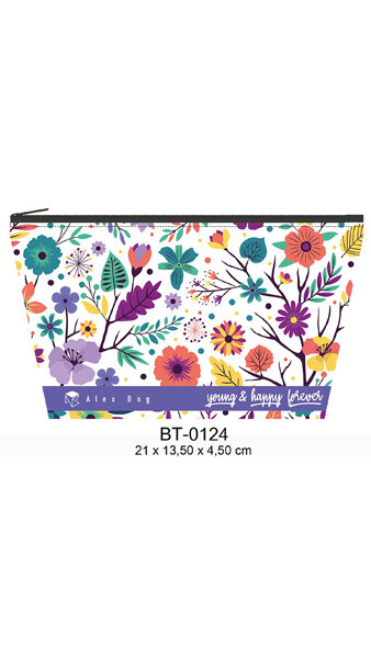 NECESER PORTATODO FLORES LOVER 21X13,50X4,50CM