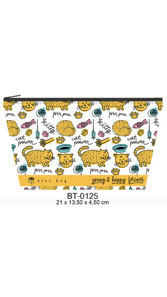 NECESER PORTATODO GATO MEOW OR NEVER 21X13,50X4,50CM