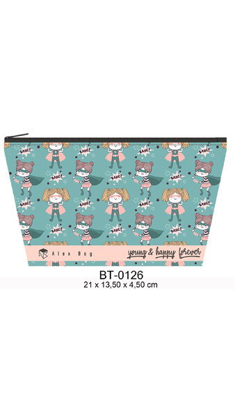 NECESER PORTATODO SUPER GIRL 21X13,50X4,50CM