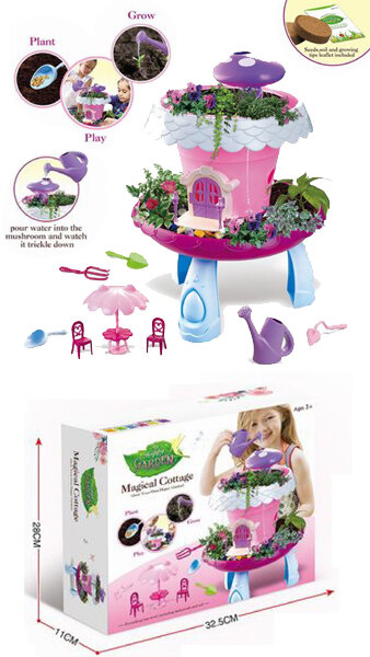 JUEGO JARDIN URBANO ROSA CON LUZ Y MUSICA