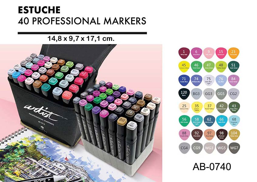 ESTUCHE CREMALLERA 72 LAPICES DE COLORES PREMIUM Y ACCES.