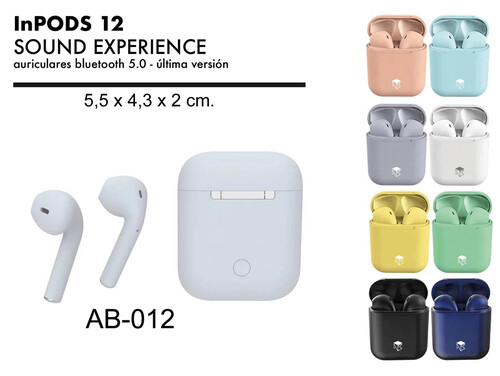 AURICULARES BLUETOOTH INPODS 12 (8 COLORES SURTIDOS)