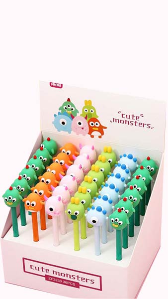 BOLI GEL MONSTRUOS COLORES - 36U EXPOSITOR
