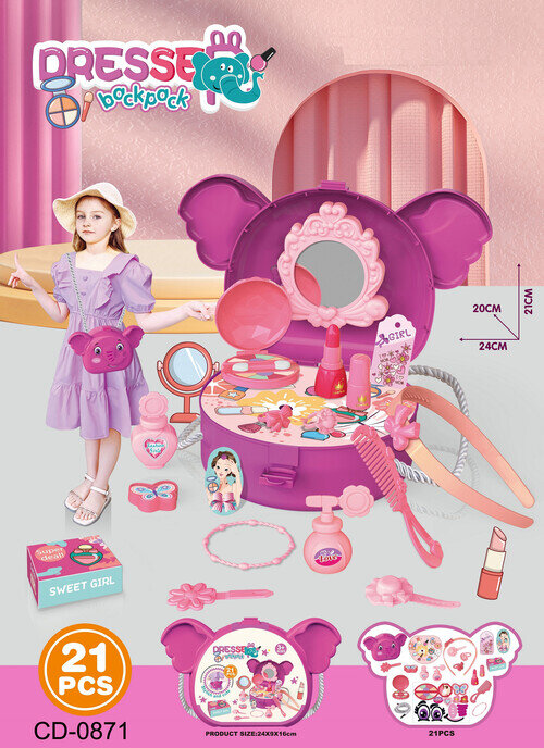BOLSO - MALETIN FORMA ELEFANTE 21 PIEZAS DE BELLEZA