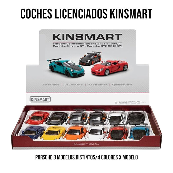 COCHE METAL PORSCHE 3 MODELOS SURTIDOS - EXP. 12