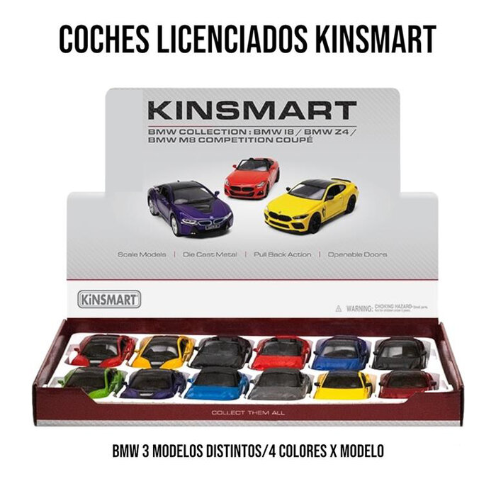 COCHE METAL BMW 3 MODELOS SURTIDOS - EXP. 12