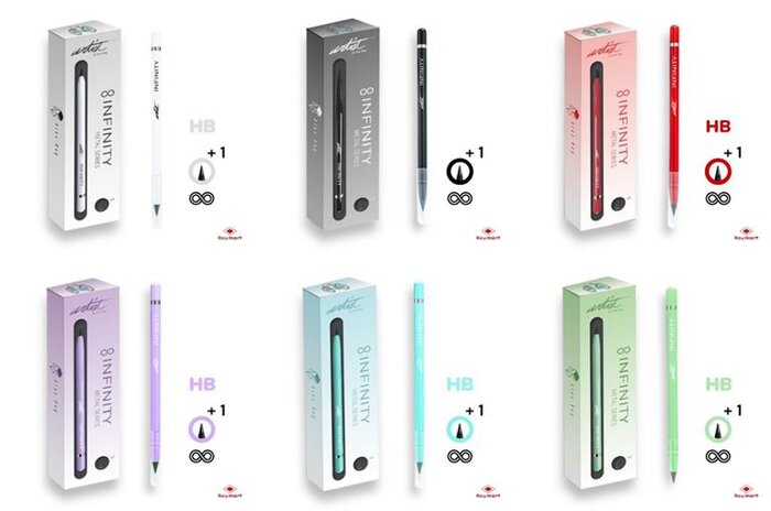 LAPIZ INFINITO ROUND METAL BODY 6 COLORES SURT. - EXP. 24