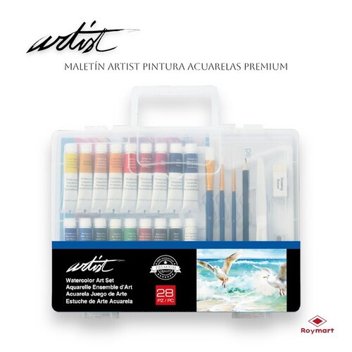 MALETIN 28 PIEZAS INICIACION ARTIST PINTURA ACUARELA