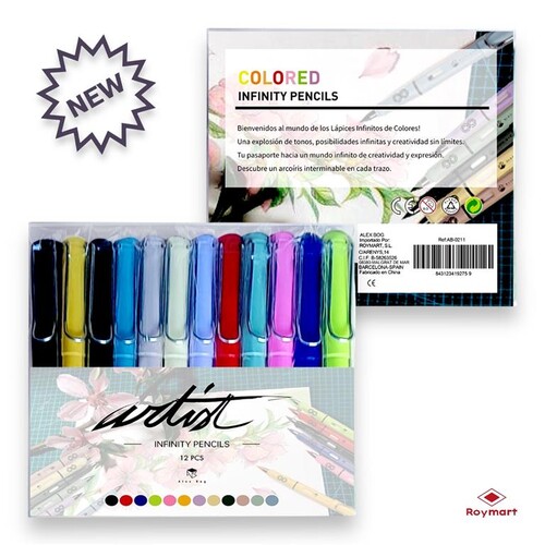 ESTUCHE 12 LAPICES INFINITOS COLOR
