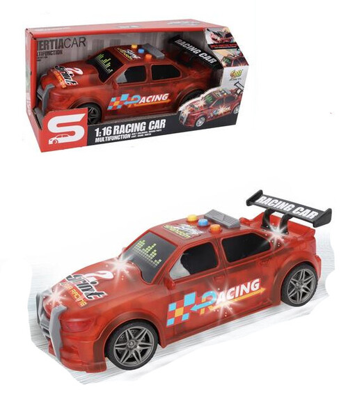 COCHE RACING MULTIFUNCION LUZ Y SONIDO ESC.1:16