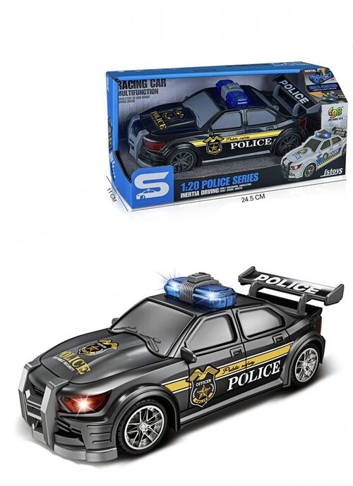 COCHE POLICIA MULTIFUNCION LUZ Y SONIDO ESC. 1:20