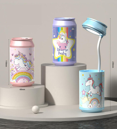 LAMPARA LATA SOBREMESA UNICORNIO 3 MODELOS