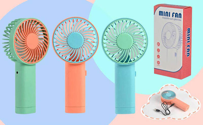 VENTILADOR PORTATIL SOBREMESA 3 COLORES SURTIDOS ( USB )