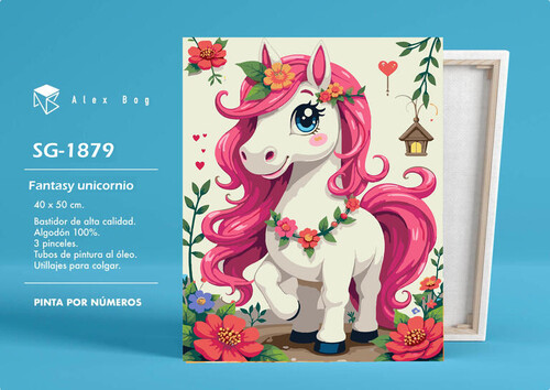 PINTAR POR NUMEROS FANTASY UNICORNIO