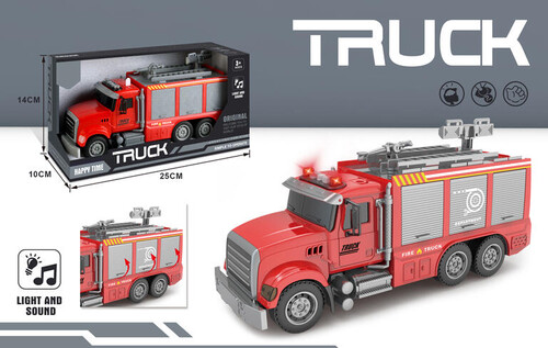 CAMION BOMBEROS CLASICO CON LUZ Y SONIDO