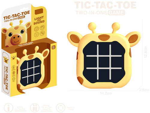 JUEGO TIC TAC TOE 2 EN 1 JIRAFA LUZ Y SONIDO