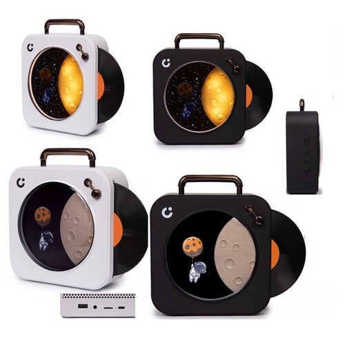 ALTAVOZ VINILO ASTRONAUTA KOOLTECH 2 COLORES 18X16CM