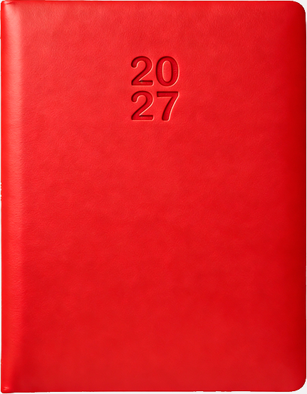 AGENDA A�O 2027 A5 DP KALIPO CUBIERTA RIGIDA ACOL. ROJO