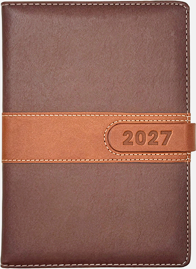 AGENDA A�O 2027 DP TOKIO CUBIERTA RIGIDA C/CIERRE MARRON